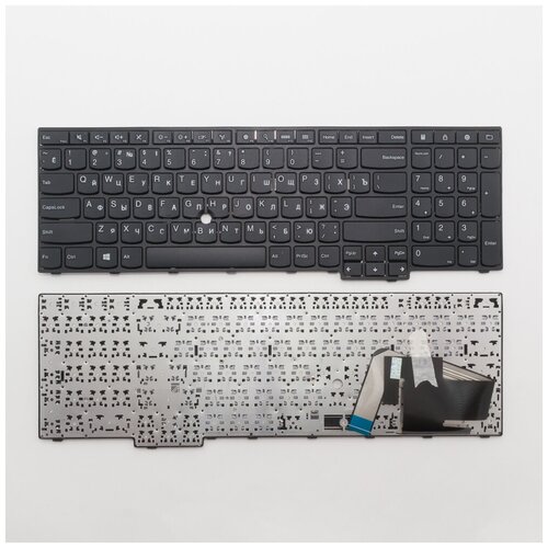 Клавиатура для ноутбука Lenovo Thinkpad Edge E550 черная с рамкой со стиком 1670₽