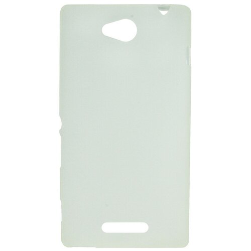 Накладка силиконовая для Sony Xperia С (C2305 / S39H) прозрачно-белая