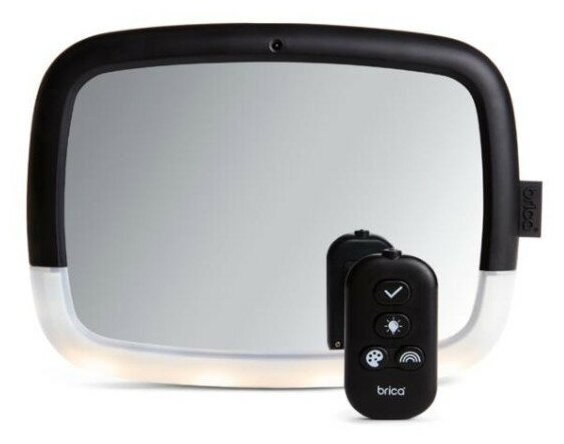 Brica Зеркало контроля за ребёнком в автомобиле Night Light Baby In Sight Pivot Mirror