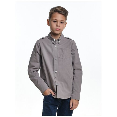 Рубашка Mini Maxi, модель 0498, цвет серый, размер 110