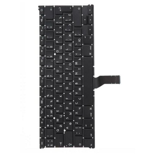 Клавиатура (keyboard) для для MacBook Air 13 A1369 A1466, для Mid 2011 - Early 2017, Г-образный Enter RUS A1369 keyboard клавиатура zeepdeep для macbook air 13 a1369 a1466 для mid 2011 early 2017 прямой enter rus