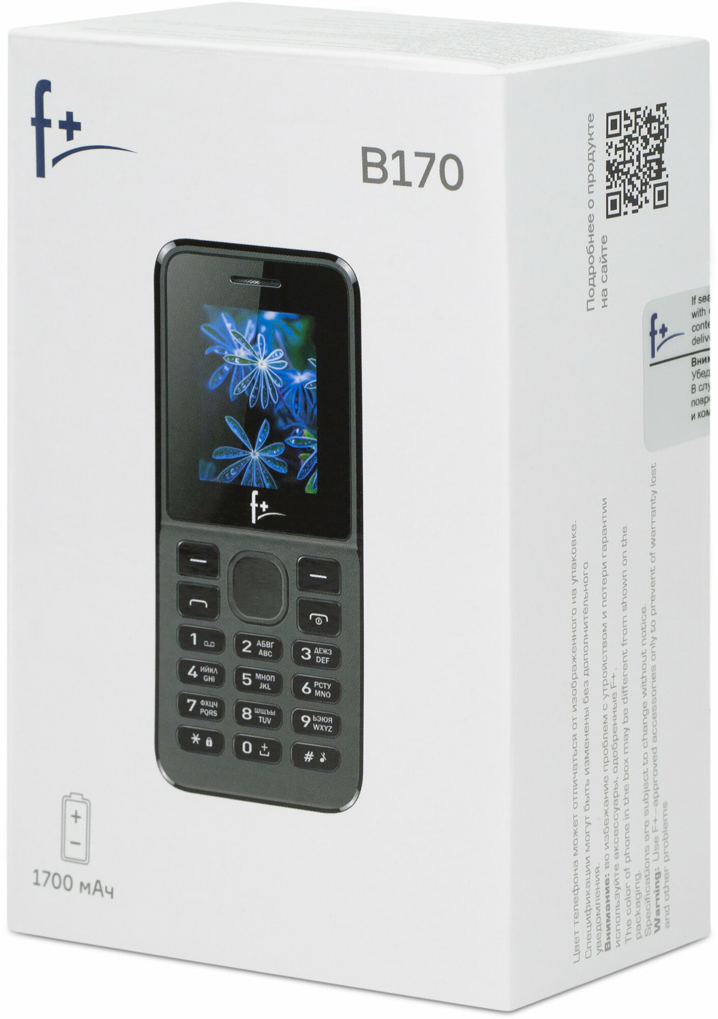 Сотовый телефон F+ B170 Black