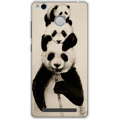 Силиконовый чехол на Xiaomi Redmi 3 Pro (3S) / Сяоми Редми 3 Про Семейство панды