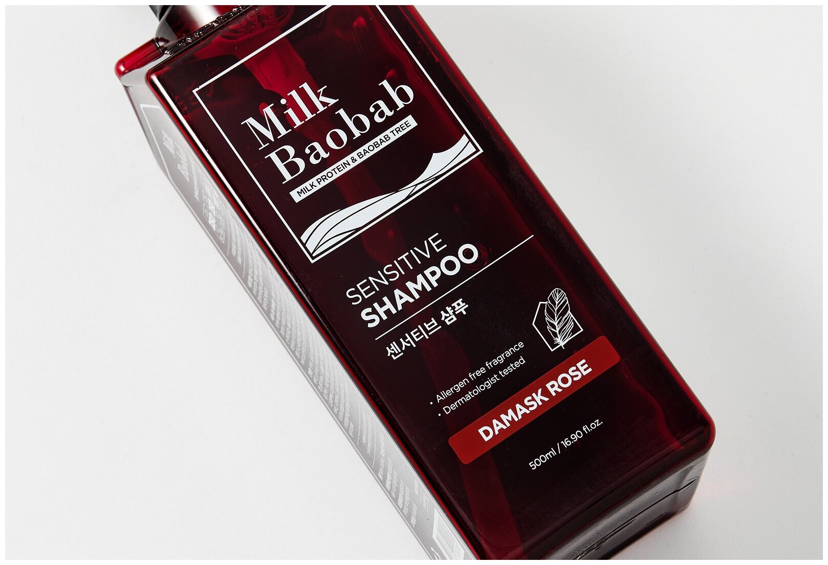 Шампунь MilkBaobab Sensitive Shampoo Damask Rose 500ml - фото №4