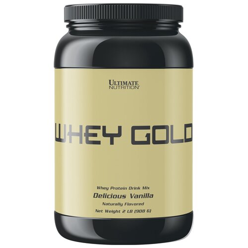 ULTIMATE Whey Gold 908 г (Ваниль) протеин maxler golden whey концентрат сывороточного белка изолят сывороточного белка ванильное мороженное 907 гр