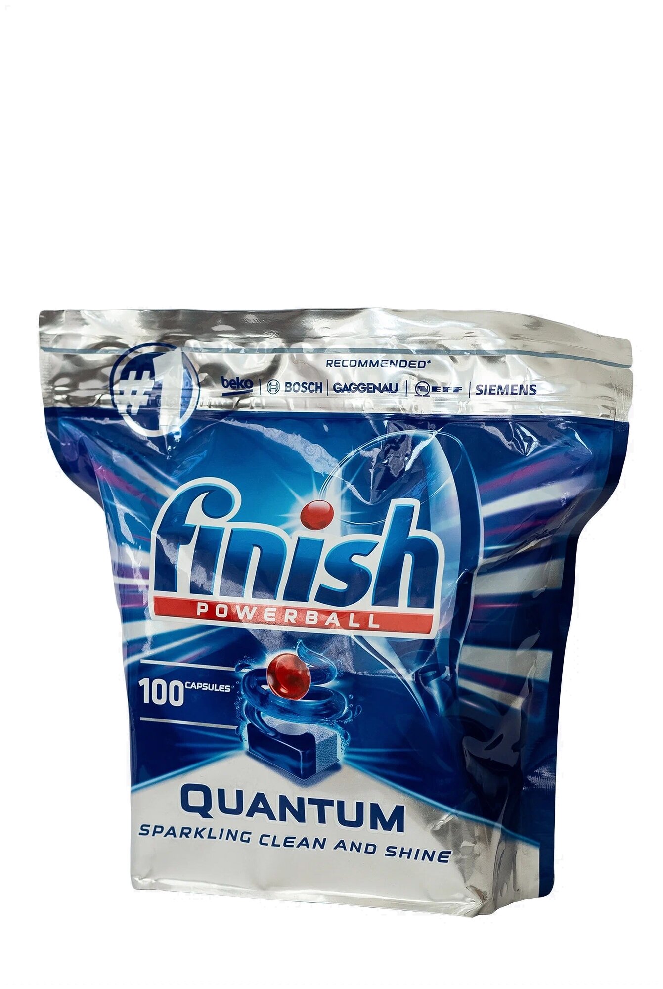 Таблетки для посудомоечной машины Finish Quantum 100 шт - фотография № 2