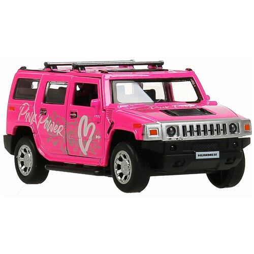 Hummer H2 c аэрографией Pink Power / модель автомобиля / машинки - игрушки / инерционная hummer h2 модель автомобиля машинки игрушки инерционная