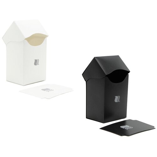2 пластиковые коробочки Blackfire вертикальные - Чёрная и Белая (на 80+ карт)