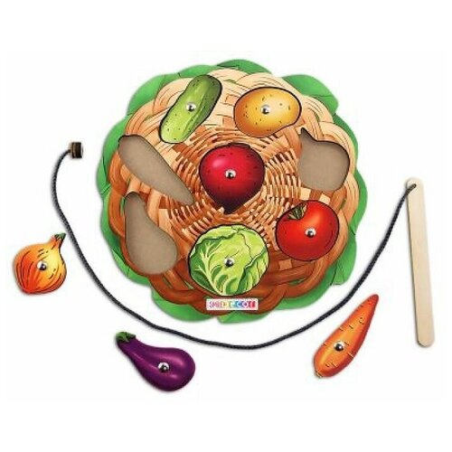 Игра развивающая деревянная с магнитами 