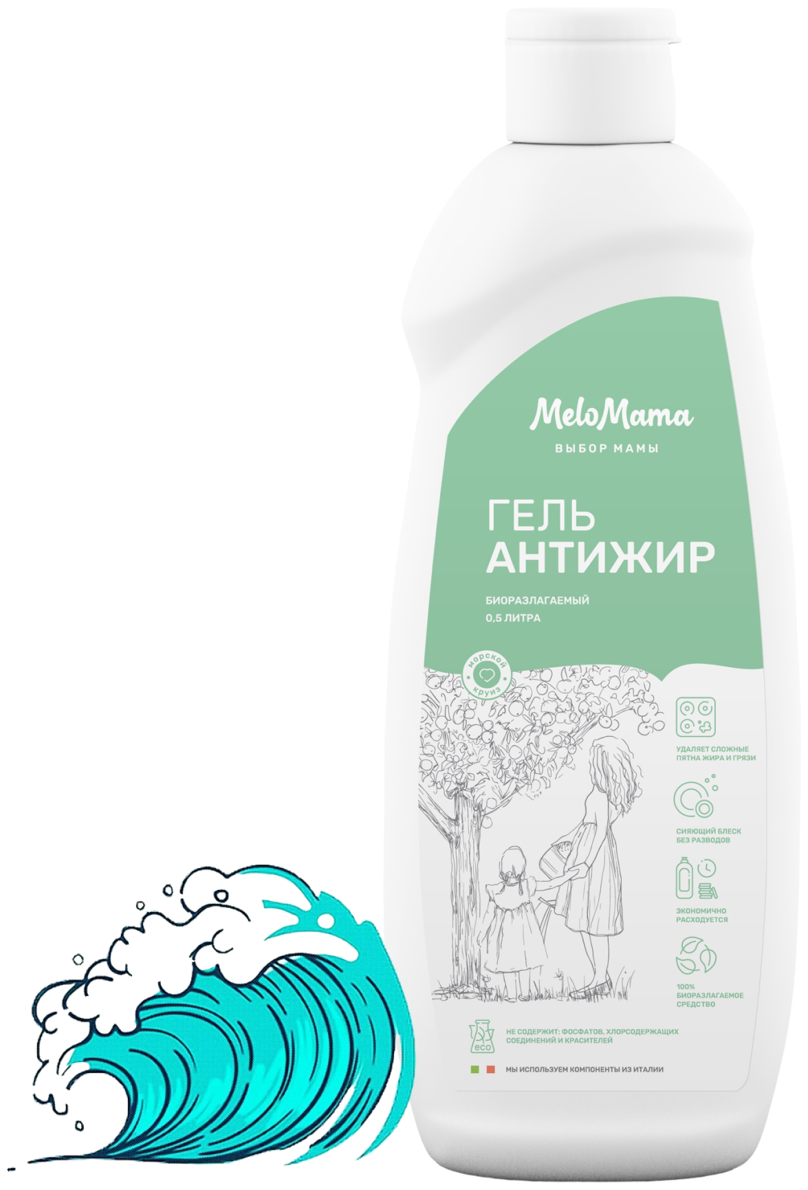 MeloMama Гель-антижир Морской круиз, 0,5л 76961 . - фотография № 2