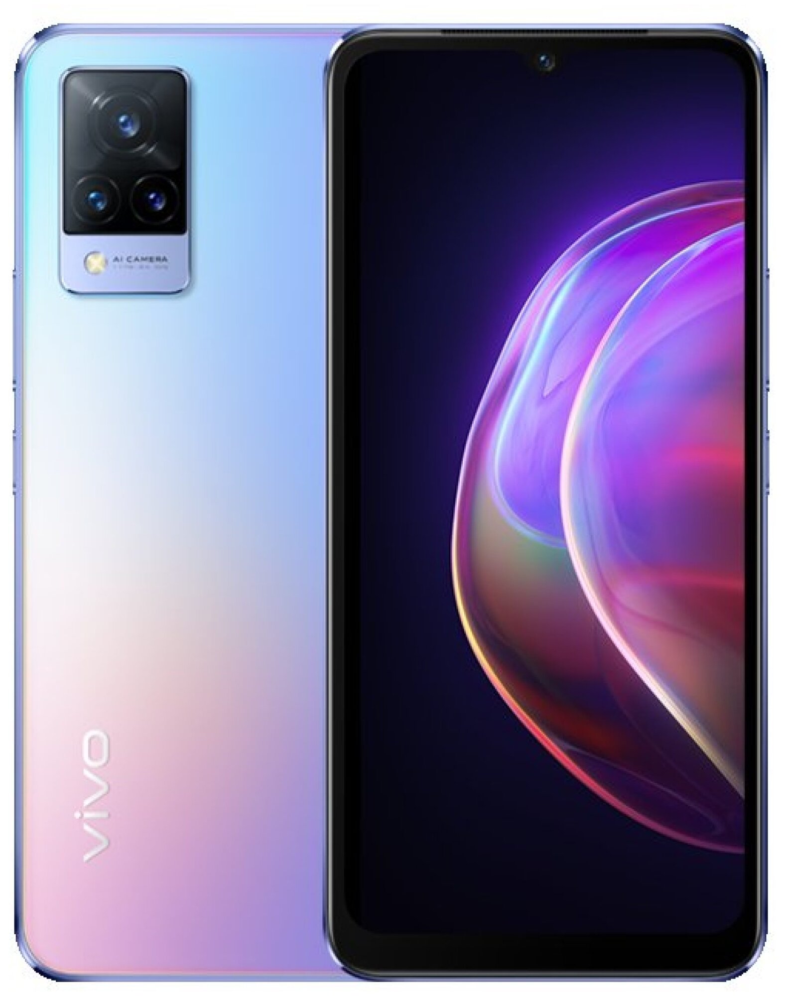 Смартфон vivo Y21 4/64 ГБ, синий металлик