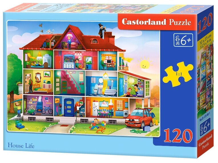 Пазл Castorland Puzzle Наш дом 120 деталей 32x23см B-13548 6+