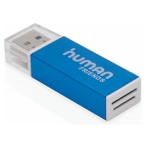 usb 2 0 card reader cbr human friends speed rate impulse blue Карт-ридер CBR Speed rate Glam Blue