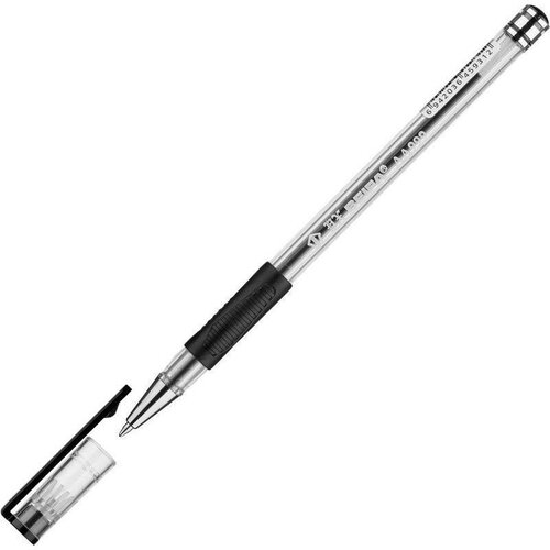Ручка шариковая Beifa АА 999 (0.5мм, черный цвет чернил, корпус прозрачный) 50шт. (АА999-BK)