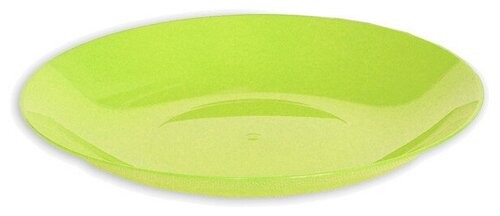 Тарелка пластиковая d-19см «GRILL MENU» салатовый