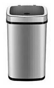 Мусорное ведро Ninestars Stainless steel Sensor Trash Can 12л (DZT-12-5) серебристый - фотография № 16