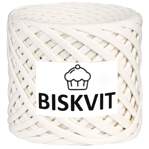Нить вязальная Biskvit Biskvit, 100 % хлопок, 300 г, 100 м, 1 шт., 226 пломбир 100 м трикотажная пряжа для вязания шерлок