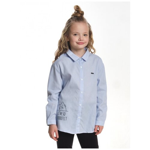 фото Рубашка mini maxi, модель 6186, цвет голубой, размер 116