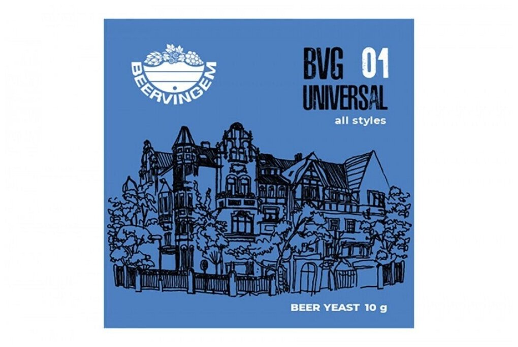 Дрожжи Beervingem пивные универсальные "Universal BVG-01", 10 г