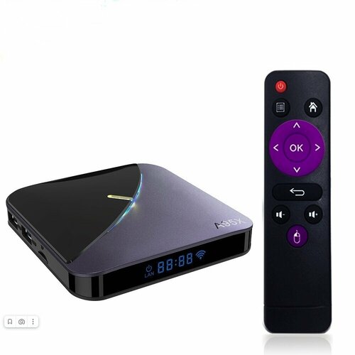 Смарт ТВ приставка A95X F3 Air II 432GB Amlogic S905W2 Android 110 Wi-Fi 245GHz AV1 Smart TV Box 4K UHD Андроид ТВ бокс Медиаплеер 499000₽