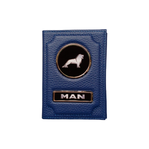 Обложка для автодокументов и паспорта MAN (ман) кожаная флотер