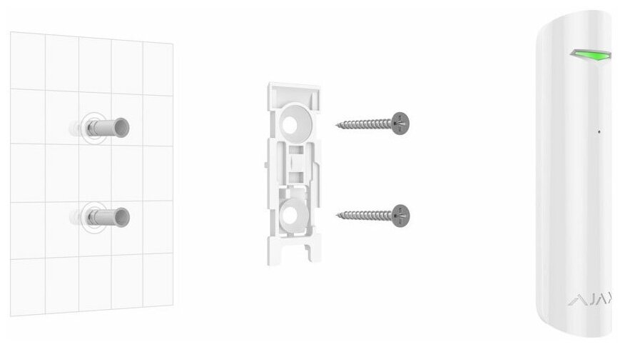 Датчик разбития стекла Ajax GlassProtect (00-00105531) белый - фото №5