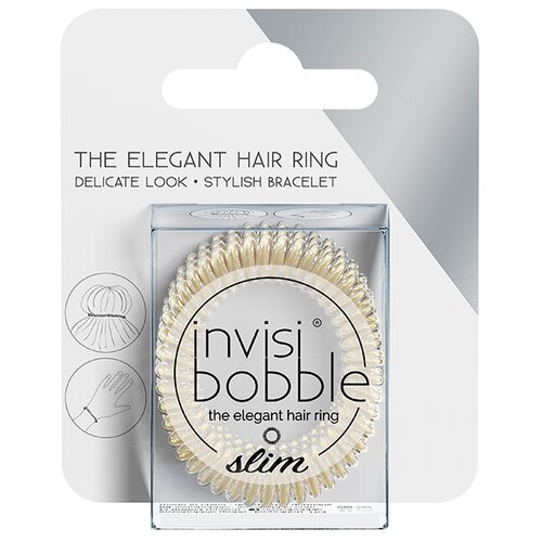 Резинка-браслет для волос invisibobble SLIM Stay Gold (с подвесом)