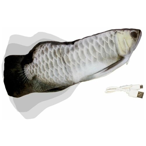 Интерактивная игрушка для собак и кошек в форме рыбы с USB кабелем