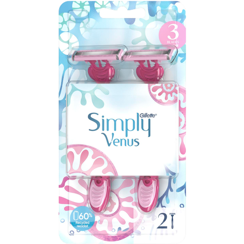 Бритвы Gillette Simply Venus 3 Basic одноразовые 2шт