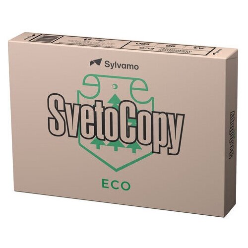 Бумага Sylvamo Svetocopy ECO A4/80г/м2/500л./слоновая кость CIE60% общего назначения(офисная) бумага sylvamo ballet universal a4 80г м2 500л белый cie146% матовое матовое для лазерной печати без ограничений