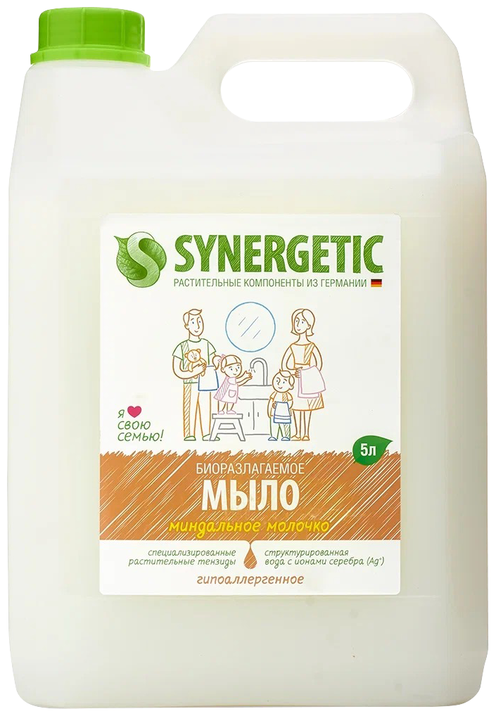 Synergetic Мыло жидкое Миндальное молочко 5 л