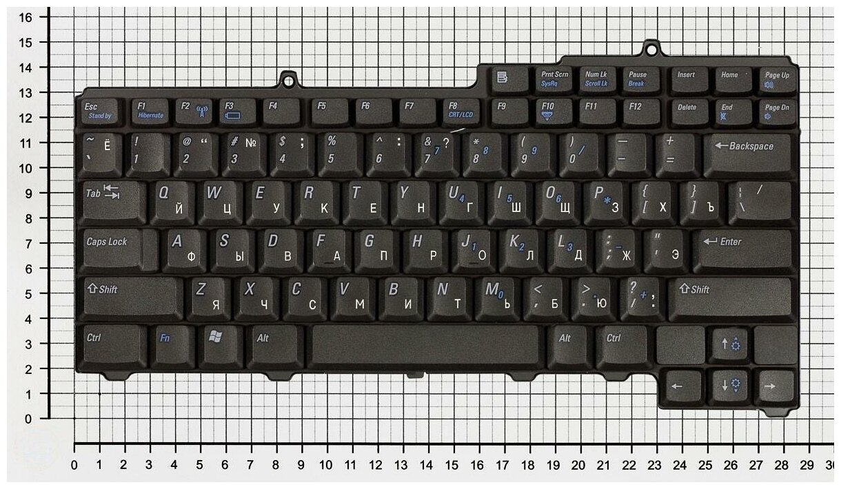 Клавиатура для ноутбука Dell Inspiron XPS Generation 2 русская черная