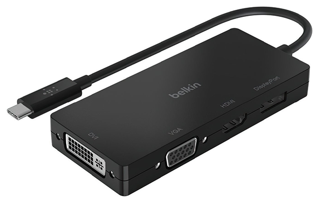 Адаптер Belkin USB-C Video Adapter (AVC003btBK), черный