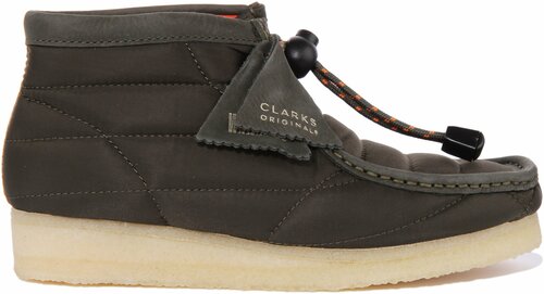 Ботинки Clarks Wallabee, размер 6.5, хаки