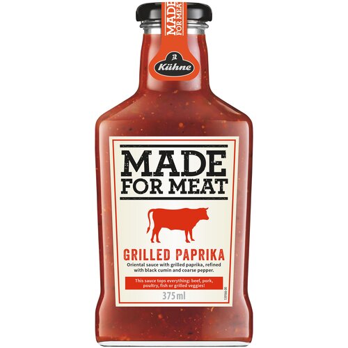 Соус KUHNE “Made for Meat” Grilled Paprika томатный с перцем гриль 375 мл