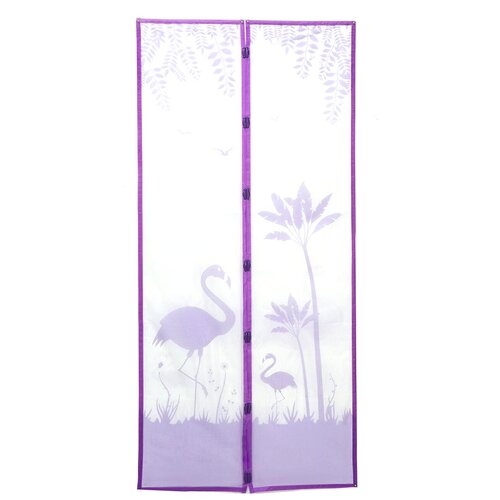 ПК кидс тойз ДВ Сетка антимоскитная на магнитах «Фламинго», 100×210 см