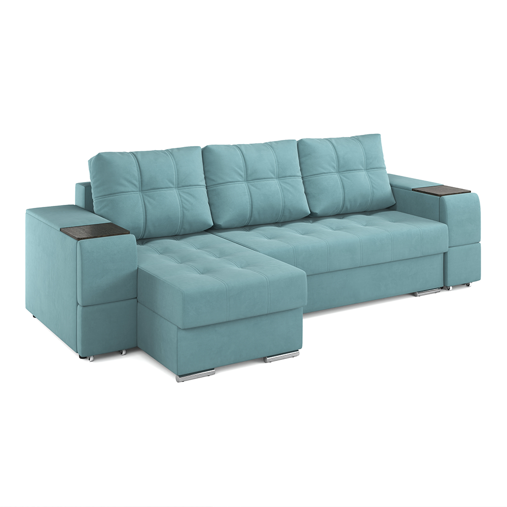 Угловой диван-кровать Бруклин Pure 19, еврокнижка, 270х150х90 см