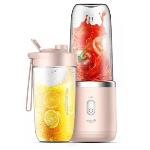 Портативный блендер Xiaomi Deerma Fruit Cup DEM-NU05 DEM-NU06 pink 199000₽