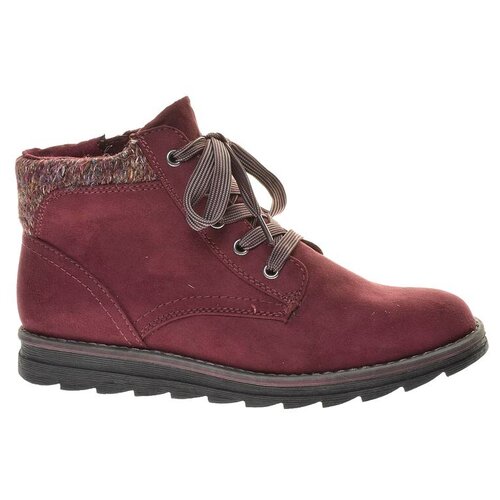 фото Ботинки marco tozzi женские демисезонные, размер 39, цвет бордовый, артикул 25208-23-550