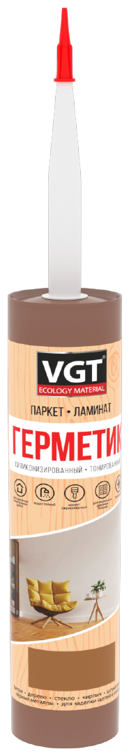 VGT Герметик силиконизированный (мастика) для нар/вн работ белый 0.4 кг