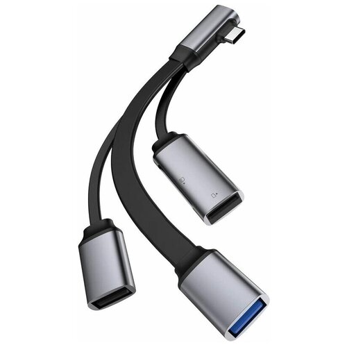 Многофункциональный адаптер HAGiBiS USB-C (ACL05) Grey многопортовый адаптер rombica type c dock tc 00080