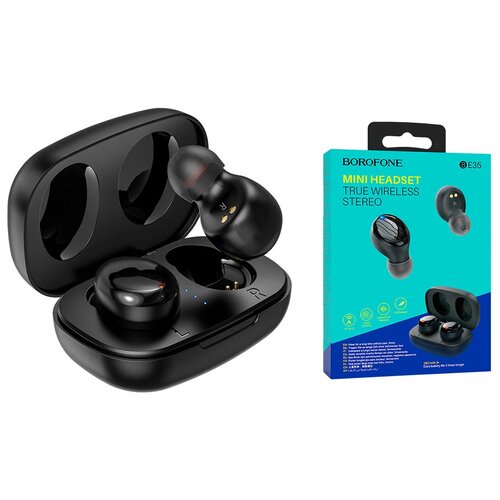 Беспроводные наушники BOROFONE BE35 Agreeable voice TWS wireless headset цвет черная 176500₽