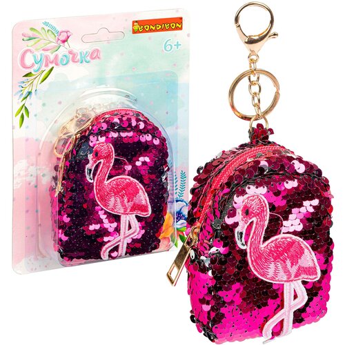 фото Сумка bondibon повседневная, синтетический материал, розовый