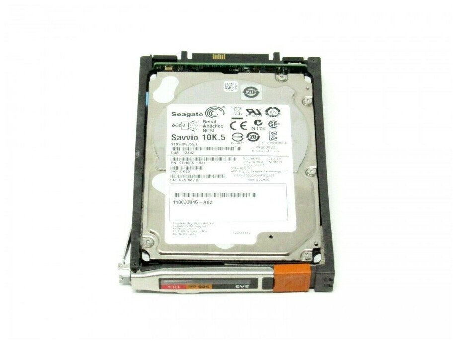 Жесткий диск EMC VNX 900GB 10K SAS 25X25 DPEDAE UPG V4-2S10-900U 5138700₽