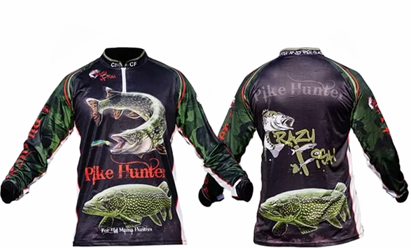 Джерси для рыбалки Crazy Fish Pike Hunter 6 лет black