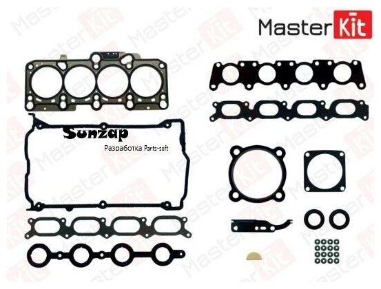 MASTERKIT 77BG002 77BG002 Верхний комплект прокладок ГБЦ Audi A3 A4 A6 (ARZ AUM AGU AQA) 1.8 T 96-03