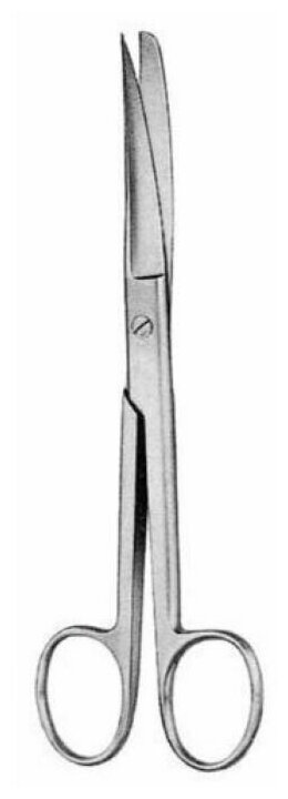 Ножницы медицинские Agile изогнутые с одним острым концом 17,5см