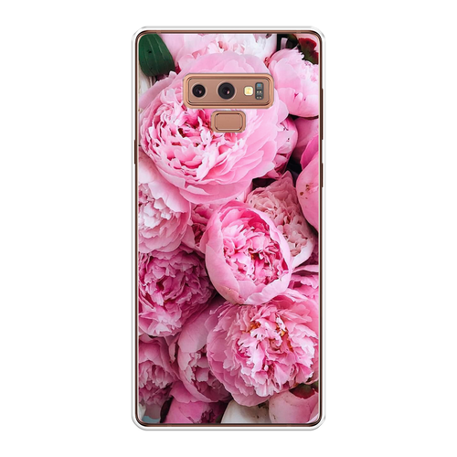 Силиконовый чехол на Samsung Galaxy Note 9 / Самсунг Галакси Нот 9 Розовые пионы