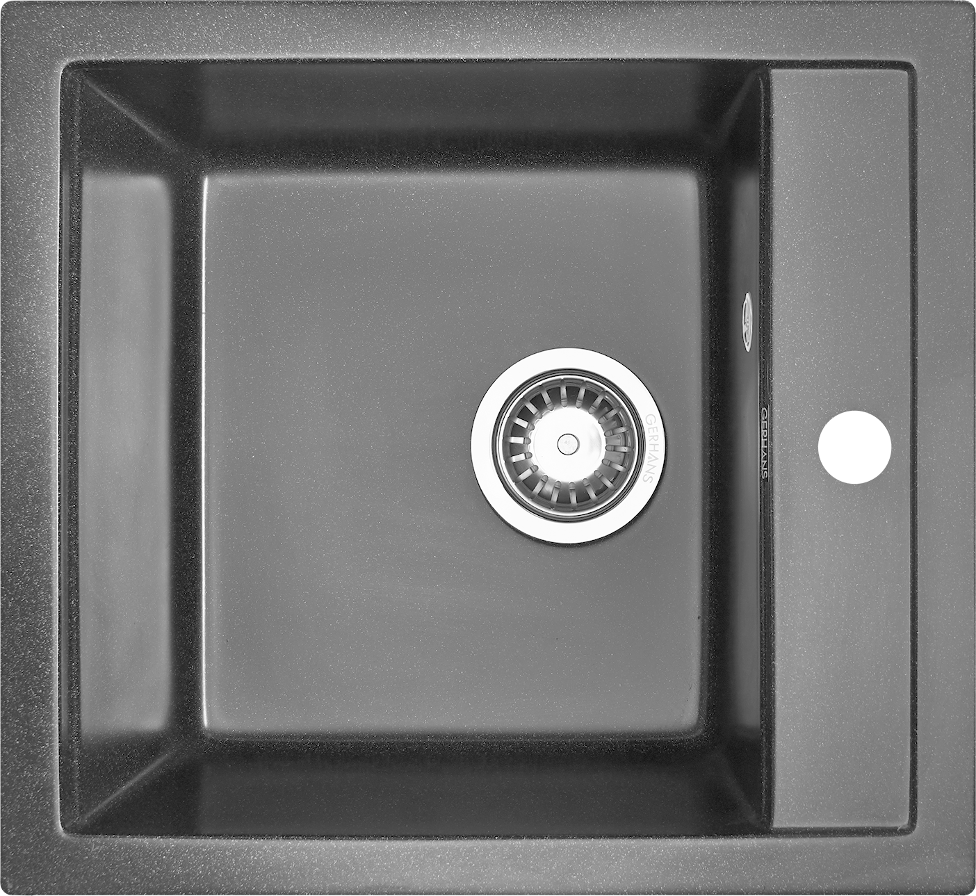 Кухонная мойка Gerhans A45-22 Черный (Беларусь) 500х450 мм - фотография № 2