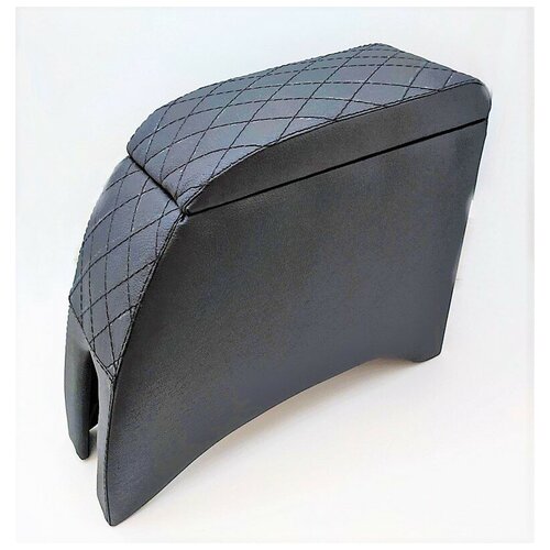 Центральный подлокотник РусПласт для LADA 2107черная строчка ромб